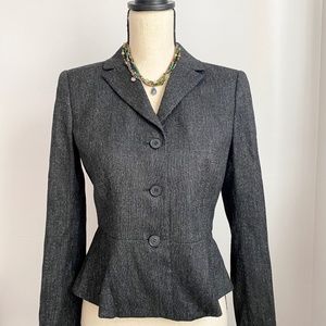 Ann Taylor Women's Petite Wool Button-up Blazer/Coat (SIZE 4P)